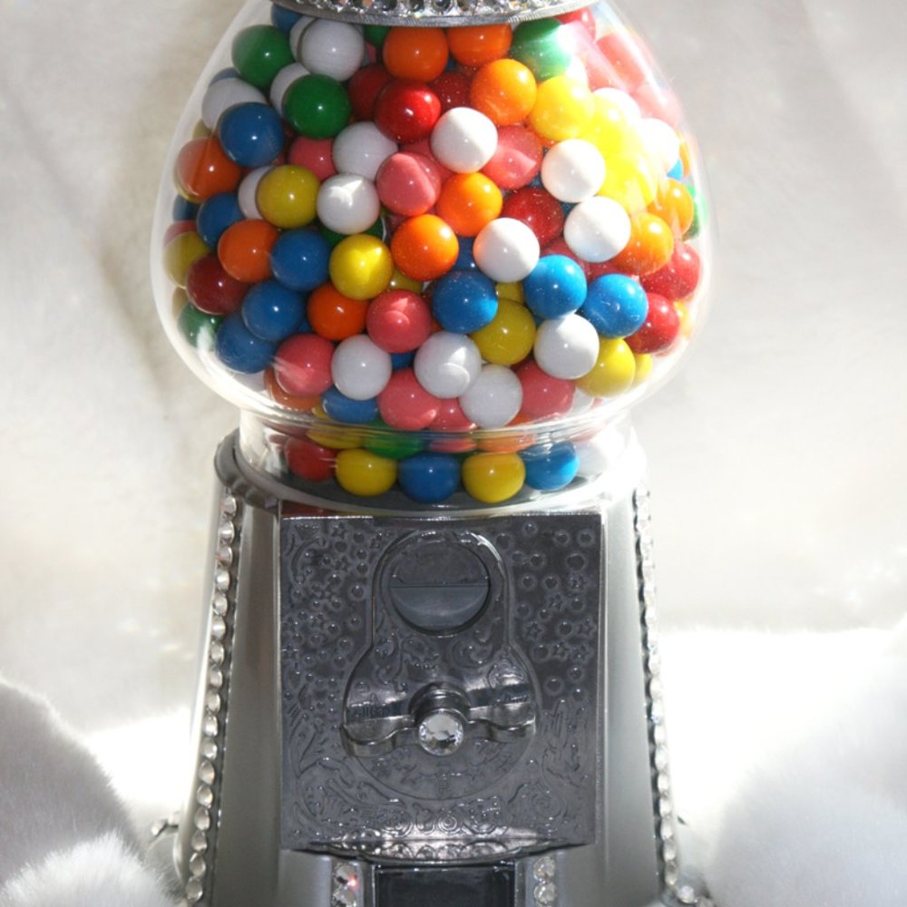 SWAROVSKI Crystal 15" Tall Gumball /Candy Machine with Stand